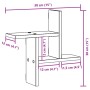 Estante de pared 2 uds madera ingeniería gris Sonoma 38x12x38cm de , Estantes y estanterías - Ref: Foro24-853250, Precio: 21,...