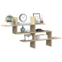 Estante pared madera ingeniería roble Sonoma 124,5x18x60,5 cm de , Estantes y estanterías - Ref: Foro24-853265, Precio: 38,45...