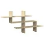 Estante pared madera ingeniería roble Sonoma 124,5x18x60,5 cm de , Estantes y estanterías - Ref: Foro24-853265, Precio: 37,78...