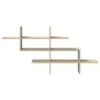 Estante pared madera ingeniería roble Sonoma 124,5x18x60,5 cm de , Estantes y estanterías - Ref: Foro24-853265, Precio: 37,78...