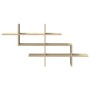Estante pared madera ingeniería roble Sonoma 124,5x18x60,5 cm de , Estantes y estanterías - Ref: Foro24-853265, Precio: 38,45...
