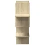 Estante pared madera ingeniería roble Sonoma 124,5x18x60,5 cm de , Estantes y estanterías - Ref: Foro24-853265, Precio: 37,78...