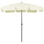 Sombrilla de playa amarillo arena 200x125 cm de vidaXL, Sombrillas - Ref: Foro24-314727, Precio: 43,69 €, Descuento: %