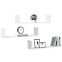 Estantes de pared 2 uds madera ingeniería blanca 80x18x18 cm de , Estantes y estanterías - Ref: Foro24-853290, Precio: 34,38 ...