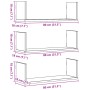 Estantes de pared 2 uds madera ingeniería blanca 80x18x18 cm de , Estantes y estanterías - Ref: Foro24-853290, Precio: 34,38 ...