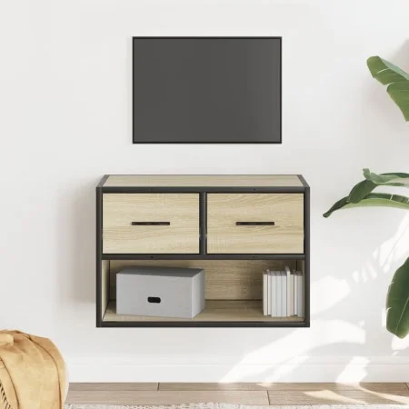 Mueble TV madera ingeniería y metal roble Sonoma 60x31x39,5 cm de , Muebles TV - Ref: Foro24-848910, Precio: 50,67 €, Descuen...