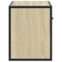 Mueble TV madera ingeniería y metal roble Sonoma 60x31x39,5 cm de , Muebles TV - Ref: Foro24-848910, Precio: 51,29 €, Descuen...