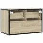 Mueble TV madera ingeniería y metal roble Sonoma 60x31x39,5 cm de , Muebles TV - Ref: Foro24-848910, Precio: 50,67 €, Descuen...