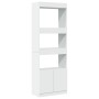 Aparador alto madera de ingeniería blanco 63x33x180 cm de , Librerías y estanterías - Ref: Foro24-3309600, Precio: 94,48 €, D...