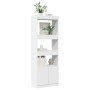 Aparador alto madera de ingeniería blanco 63x33x180 cm de , Librerías y estanterías - Ref: Foro24-3309600, Precio: 94,48 €, D...