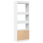 Aparador alto madera de ingeniería blanco 63x33x180 cm de , Librerías y estanterías - Ref: Foro24-3309600, Precio: 94,48 €, D...