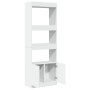 Aparador alto madera de ingeniería blanco 63x33x180 cm de , Librerías y estanterías - Ref: Foro24-3309600, Precio: 94,48 €, D...