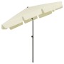 Sombrilla de playa amarillo arena 200x125 cm de vidaXL, Sombrillas - Ref: Foro24-314727, Precio: 44,53 €, Descuento: %