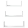 Estante de pared 3 unidades madera de ingeniería blanco de , Estantes y estanterías - Ref: Foro24-853308, Precio: 18,09 €, De...