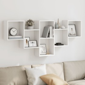 Estantería de pared madera de ingeniería blanca 159x18x66 cm de , Estantes y estanterías - Ref: Foro24-853299, Precio: 56,93 ...