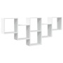 Estantería de pared madera de ingeniería blanca 159x18x66 cm de , Estantes y estanterías - Ref: Foro24-853299, Precio: 56,93 ...