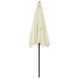 Sombrilla de playa amarillo arena 200x125 cm de vidaXL, Sombrillas - Ref: Foro24-314727, Precio: 44,53 €, Descuento: %