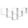 Estantería de pared madera de ingeniería blanca 159x18x66 cm de , Estantes y estanterías - Ref: Foro24-853299, Precio: 56,93 ...