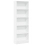 Estantería de madera de ingeniería blanca 60x24x176 cm de , Librerías y estanterías - Ref: Foro24-857821, Precio: 71,38 €, De...