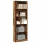 Estantería madera de ingeniería color envejecido 60x24x176 cm de , Librerías y estanterías - Ref: Foro24-857828, Precio: 73,9...