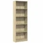 Estantería de madera de ingeniería roble Sonoma 60x24x176 cm de , Librerías y estanterías - Ref: Foro24-857823, Precio: 72,41...