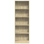 Estantería de madera de ingeniería roble Sonoma 60x24x176 cm de , Librerías y estanterías - Ref: Foro24-857823, Precio: 74,09...