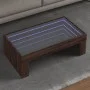 Coffee table with Infinity LED brown oak 90x50x30 cm by , Coffee table - Ref: Foro24-847622, Price: 100,15 €, Discount: %