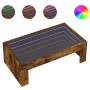 Mesa de centro con Infinity LED roble ahumado 90x50x30 cm de , Mesas de centro - Ref: Foro24-847620, Precio: 100,32 €, Descue...