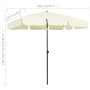 Sombrilla de playa amarillo arena 200x125 cm de vidaXL, Sombrillas - Ref: Foro24-314727, Precio: 44,53 €, Descuento: %