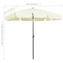 Sombrilla de playa amarillo arena 200x125 cm de vidaXL, Sombrillas - Ref: Foro24-314727, Precio: 43,69 €, Descuento: %