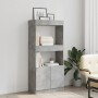 Aparador de madera de ingeniería gris hormigón 63x33x140 cm de , Librerías y estanterías - Ref: Foro24-855109, Precio: 69,60 ...