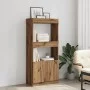 Aparador de madera de ingeniería roble artisian 63x33x140 cm de , Librerías y estanterías - Ref: Foro24-855114, Precio: 69,01...