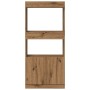 Aparador de madera de ingeniería roble artisian 63x33x140 cm de , Librerías y estanterías - Ref: Foro24-855114, Precio: 69,51...