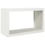 Leñero de acero blanco 100x40x60 cm de , Bolsas y soportes de leña - Ref: Foro24-850983, Precio: 114,04 €, Descuento: %
