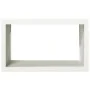 Leñero de acero blanco 100x40x60 cm de , Bolsas y soportes de leña - Ref: Foro24-850983, Precio: 114,04 €, Descuento: %