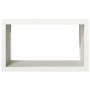 Leñero de acero blanco 100x40x60 cm de , Bolsas y soportes de leña - Ref: Foro24-850983, Precio: 101,22 €, Descuento: %