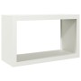 Leñero de acero blanco 100x40x60 cm de , Bolsas y soportes de leña - Ref: Foro24-850983, Precio: 101,22 €, Descuento: %