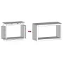 Leñero de acero blanco 100x40x60 cm de , Bolsas y soportes de leña - Ref: Foro24-850983, Precio: 114,04 €, Descuento: %