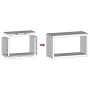 Leñero de acero blanco 100x40x60 cm de , Bolsas y soportes de leña - Ref: Foro24-850983, Precio: 101,22 €, Descuento: %