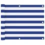 Toldo para balcón tela oxford blanco y azul 75x300 cm de vidaXL, Sombrillas - Ref: Foro24-134912, Precio: 19,98 €, Descuento: %