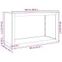 Leñero de acero blanco 100x40x60 cm de , Bolsas y soportes de leña - Ref: Foro24-850983, Precio: 114,04 €, Descuento: %