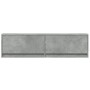 Mueble de pared TV con luces LED gris hormigón 140x31x38 cm de , Muebles TV - Ref: Foro24-852372, Precio: 101,46 €, Descuento: %