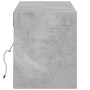 Mueble de pared TV con luces LED gris hormigón 140x31x38 cm de , Muebles TV - Ref: Foro24-852372, Precio: 101,46 €, Descuento: %