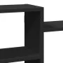 Estantería de pared madera de ingeniería negra 129x18x42 cm de , Estantes y estanterías - Ref: Foro24-853219, Precio: 62,73 €...