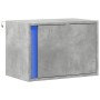 Mesita de noche de pared con luces LED gris hormigón de , Mesitas de noche - Ref: Foro24-852095, Precio: 35,42 €, Descuento: %