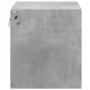 Mesita de noche de pared con luces LED gris hormigón de , Mesitas de noche - Ref: Foro24-852095, Precio: 35,42 €, Descuento: %