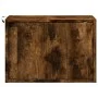 Mesita de noche de pared con luces LED roble ahumado de , Mesitas de noche - Ref: Foro24-852097, Precio: 35,47 €, Descuento: %