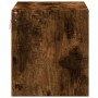 Mesita de noche de pared con luces LED roble ahumado de , Mesitas de noche - Ref: Foro24-852097, Precio: 35,90 €, Descuento: %
