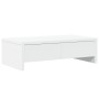 Soporte de monitor cajones madera ingeniería blanco 50x27x15 cm de , Bases y elevadores para ordenadores - Ref: Foro24-854661...
