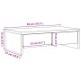 Soporte de monitor cajones madera ingeniería blanco 50x27x15 cm de , Bases y elevadores para ordenadores - Ref: Foro24-854661...